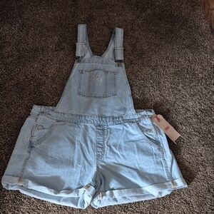 NWT Levi's Denim Shortalls Women's Size 18W